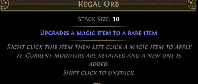 poe2 regal orb